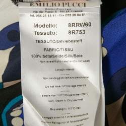 Pre Owned Emilio Pucci Multicolor Print Silk Maxi Skirt L