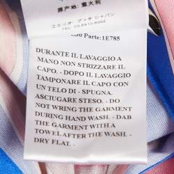 Emilio Pucci Pink Printed Crepe Kaftan Dress One Size