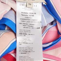 Emilio Pucci Pink Printed Crepe Kaftan Dress One Size