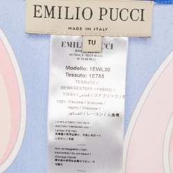 Emilio Pucci Pink Printed Crepe Kaftan Dress One Size