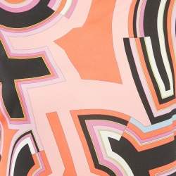 Pre Owned Emilio Pucci Multicolor Printed Jersey Top S
