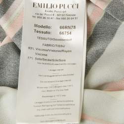 Pre Owned Emilio Pucci Multicolor Printed Jersey Top S