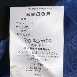 Pre Owned Emilio Pucci Black Lace Button Front Midi Dress M