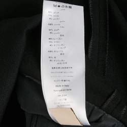 Pre Owned Emilio Pucci Black Jersey Ruffle Detail Bodycon Mini Dress S