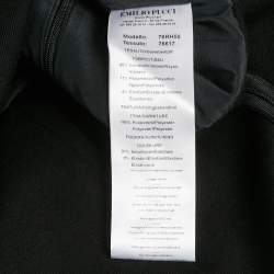 Pre Owned Emilio Pucci Black Jersey Ruffle Detail Bodycon Mini Dress S