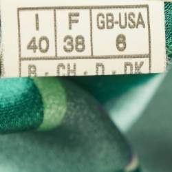 Pre Owned Emilio Pucci Firenze Multicolor Printed Satin Midi Dress S