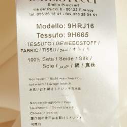 Pre Owned Emilio Pucci Off-White Silk Button Front Blouse M