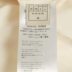 Pre Owned Emilio Pucci Off-White Silk Button Front Blouse M