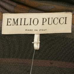 Pre Owned Emilio Pucci Multicolor Printed Jersey Short Dress M