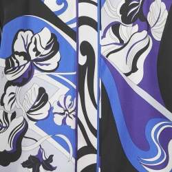 مملوكة مسبقًا Emilio Pucci Multicolor Printed Silk Full Sleeve Shirt L