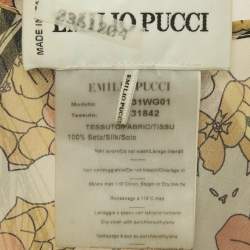 Pre Owned Emilio Pucci Pink Floral Print Silk Sleeveless Tunic Top S