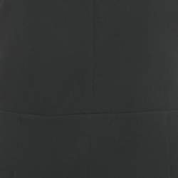 Pre Owned Emilio Pucci Black Wool Stud Detail Neck Sleeveless Jumpsuit M