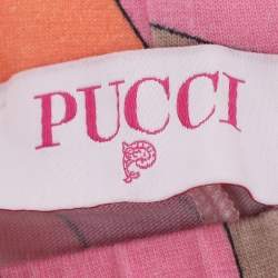 Pre Owned Pucci Multicolor Stretch Knit Leggings M