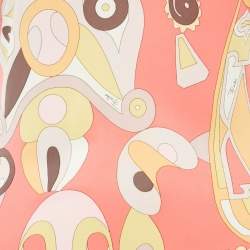 Pre Owned Emilio Pucci Firenze Pink Printed Jersey Short Dress M