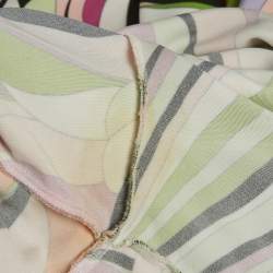 Pre Owned فستان قصير إميليو بوتشي كراب مرن مطبوع متعدد الألوان مقاس كبير - لارج