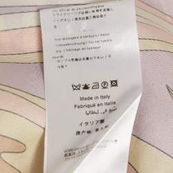 مملوكة مسبقًا Emilio Pucci Multicolor Printed Silk Long Sleeve Shirt L