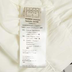 Pre Owned Emilio Pucci Multicolor Printed Cotton & Linen Frayed Mini Dress M