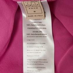 مملوكة مسبقًا فسستان إيميليو بوتشي حرير مطبوع وردي متوسط الطول واسع مقاس كبير (ميديوم)