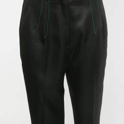 Pre Owned بنطلون إيميليو بوتشي أسود مزيج الصوف مقاس متوسط - ميديم