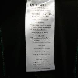 Pre Owned بنطلون إيميليو بوتشي أسود مزيج الصوف مقاس متوسط - ميديم