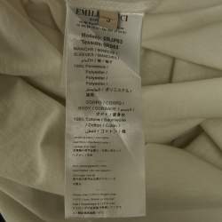 مملوكة مسبقًا Emilio Pucci White Sequin Detail Cotton T-Shirt S