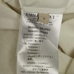 مملوكة مسبقًا Emilio Pucci White Sequin Detail Cotton T-Shirt S