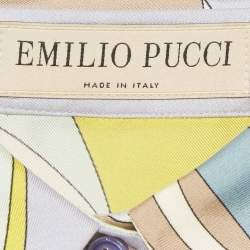 مملوكة مسبقًا Emilio Pucci Multicolor Printed Silk Midi Dress S