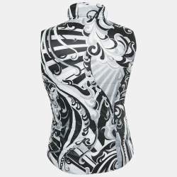 مملوكة مسبقًا سترة داون مطبوعة نايلون بنفسجي/أسود إميليو بوتشي مقاس متوسط - ميديم