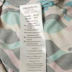 مملوكة مسبقًا فستان إيميليو بوتشي دانتيل جيرسي مطبوع متعدد الألوان قصير مقاس وسط (ميديوم)