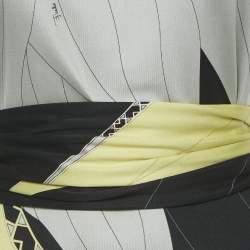 مملوكة مسبقًا Emilio Pucci Multicolor Printed Stretch Silk Top S