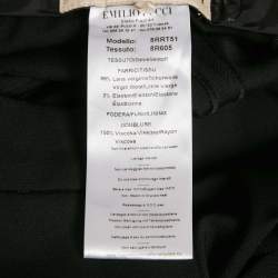 Pre Owned Emilio Pucci Black Wool Formal Trousers S