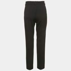 Pre Owned Emilio Pucci Black Wool Formal Trousers S