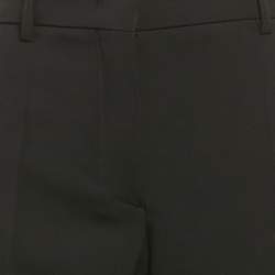 Pre Owned Emilio Pucci Black Wool Formal Trousers S