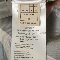 Pre Owned فستان قميص إيميليو بوتشي حرير مطبوع وردي متوسط