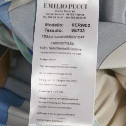 Pre Owned تنورة ايميليو بوتشي حرير منقوش متعدد الألوان شيفون ماكسي صغير