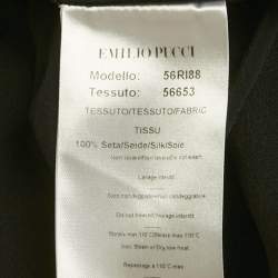 مملوكة م�سبقًا Emilio Pucci Black Printed Silk Mini Dress M