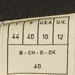 مملوكة مسبقًا Emilio Pucci Black Printed Silk Mini Dress M