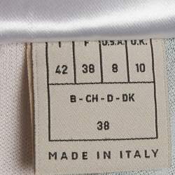 Pre Owned طقم بلوزة وبنطلون حرير بنقشة متعددة الألوان إميليو بوتشي مقاس وسط