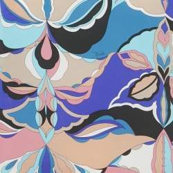 مملوكة مسبقًا Emilio Pucci Multicolor Printed Silk Top & Pants S