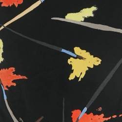 مملوكة مسبقًا فستان إيميليو بوتشي حرير مطبوع فرش متعدد الألوان قصير حجم صغير