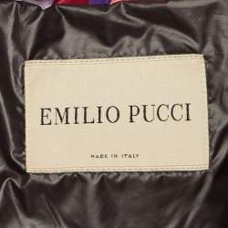 مملوكة مسبقًا Emilio Pucci Multicolor Printed Puffer Down Jacket S