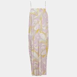 مملوكة مسبقًا Emilio Pucci Purple Swirling Print Jumpsuit L