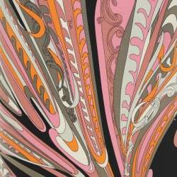 مملوكة مسبقًا تنورة ميدي إيميليو بوتشي حرير مطبوع متعدد الألوان مقاس متوسط - ميديون