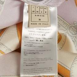 Pre Owned قميص حرير مطبوع زاه متعدد الألوان بأزرار من الأمام إيميليو بوتشي مقاس صغير