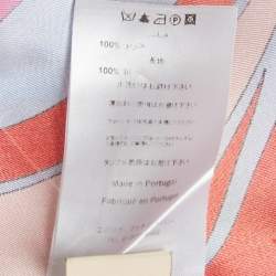 Pre Owned Emilio Pucci Pink Printed Silk Top M