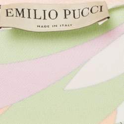 مملوكة مسبقًا Emilio Pucci Multicolour Iride Print Jersey Long Sleeve Mini Dress L