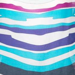 Emilio Pucci Multicolor Printed Cotton Voile Tunic M