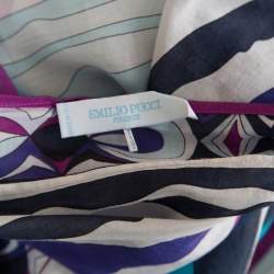 Emilio Pucci Multicolor Printed Cotton Voile Tunic M
