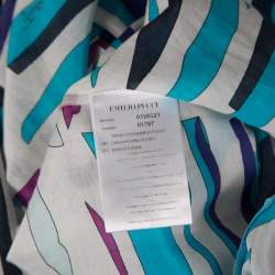 Emilio Pucci Multicolor Printed Cotton Voile Tunic M