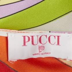 Pre Owned Emilio Pucci Multicolour Iride Print Silk Twill Camisole Top S